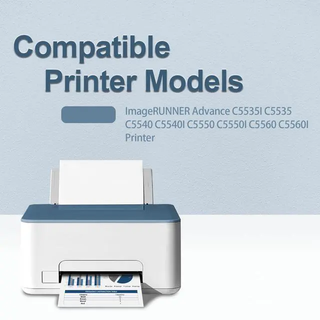 Alt view image 2 of 7 - GPR55 Black Toner Cartridge with Chip (0481C003) Compatible with Canon GPR-55 Toner Black imageRUNNER Advance C5535 C5535I C5540 C5540I C5550 C5550I C5560 C5560i Printers(2Packs)