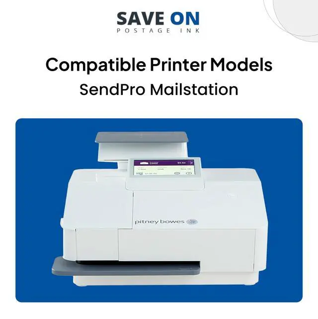 Alt view image 5 of 7 - Compatible Pitney Bowes SL-870-1 Red Ink Cartridge (2 Pack) Inkjet Printer Ink for SendPro Mailstation CSD1 Postage Meter Machine - PB Replacement Printer Cartridge w/OEM Compatibility