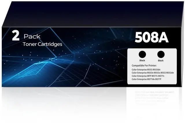 Main image of 508A Black Toner Color M553 M553dn M553n Compatible with HP 508A HP508A 508X CF360A Black Toner Cartridges (with Chip) for Color Laser Jet Enterprise M553 M553dn M553n M553X M552 M552dn MFP M577