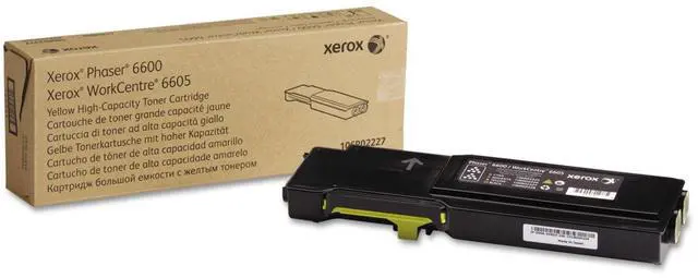 Main image of Phaser 6600/ WorkCentre 6605 Yellow High Capacity Toner Cartridge (6,000 Pages) - 106R02227