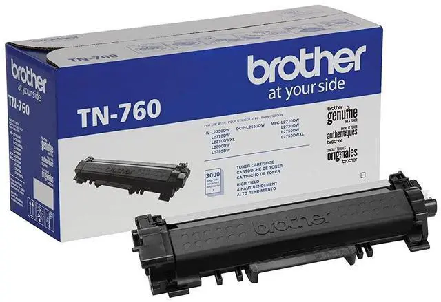 Main image of Genuine Cartridge TN760 High Yield Black Toner, Pack of 4