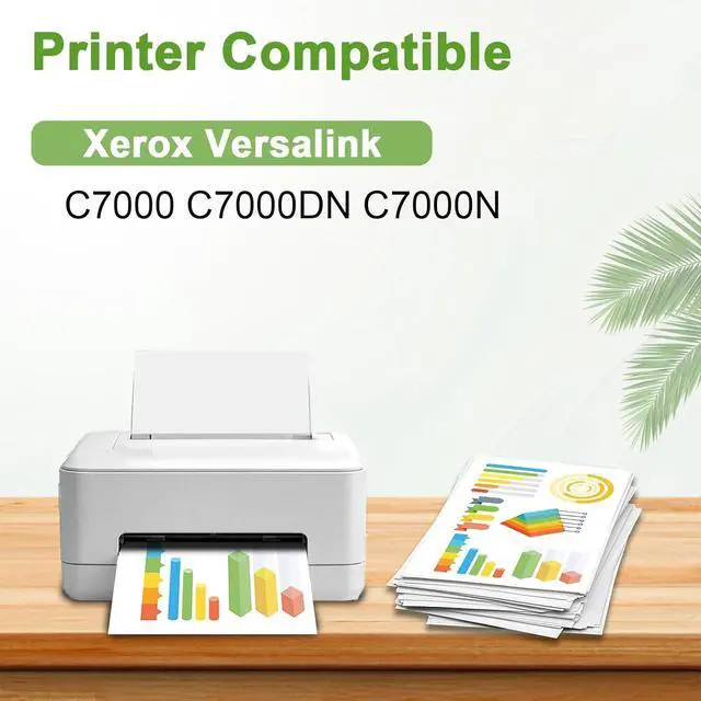 Alt view image 3 of 7 - C7000 Toner Cartridge (with Chip) 106R03757 106R03758 106R03759 106R03760 | Replacement for Xerox Versalink C7000 C7000DN C7000N Printer (4-pack, bk-11.5k cmy-10.6k pages)