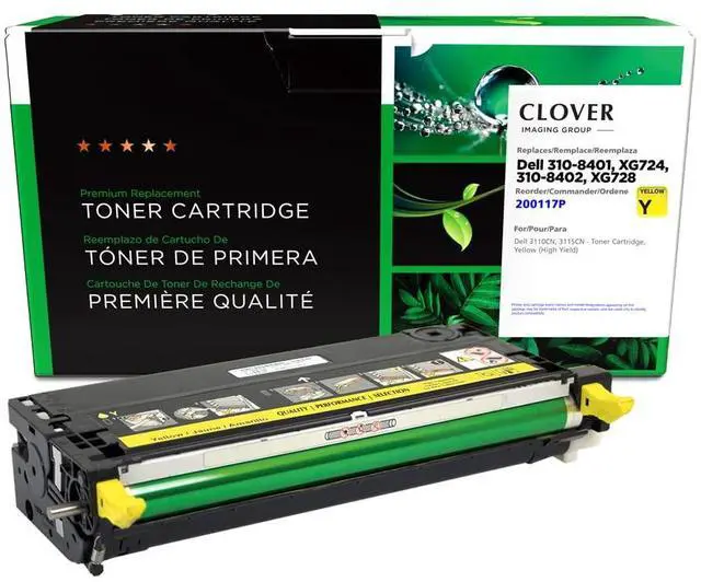 Main image of Remanufactured Toner Cartridge Replacement for Dell 3110/3115 | Yellow | High Yield