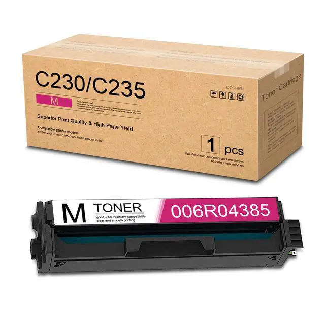 Main image of C230/C235 Magenta Toner Cartridge 1-Pack: Doen 006R04385 Toner Cartridge Replacement for Xerox C230 Color C235 Multifunction Printer