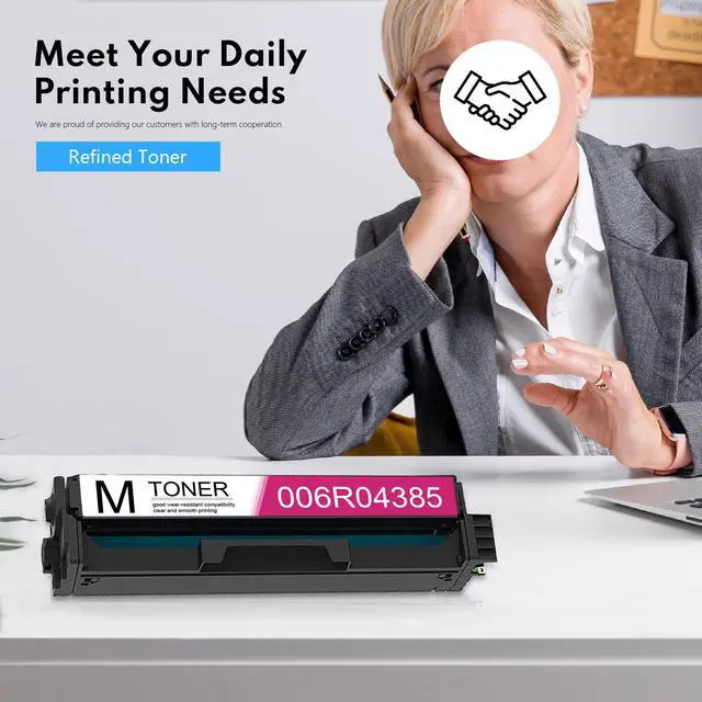 Alt view image 6 of 6 - C230/C235 Magenta Toner Cartridge 1-Pack: Doen 006R04385 Toner Cartridge Replacement for Xerox C230 Color C235 Multifunction Printer