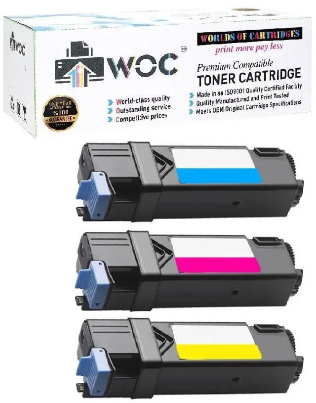 Main image of WOC Compatible Toner Cartridge Replacement for Xerox | 106R01278 / 106R01279 / 106R01280 (3-Pack: Cyan + Magenta + Yellow) for Use in Phaser 6130