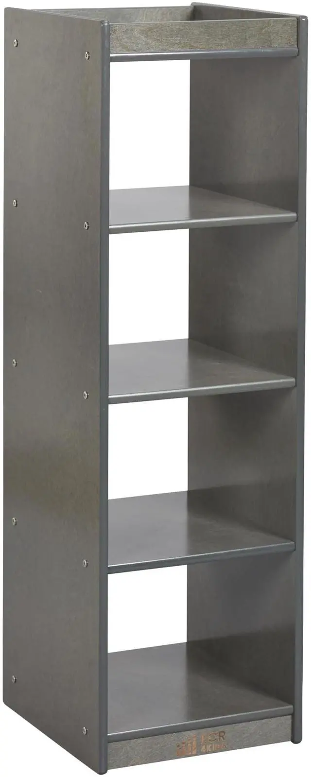 Main image of 4-Cube Double-Sided Vertical Storage Organizer, Classroom Furniture, Grey Wash