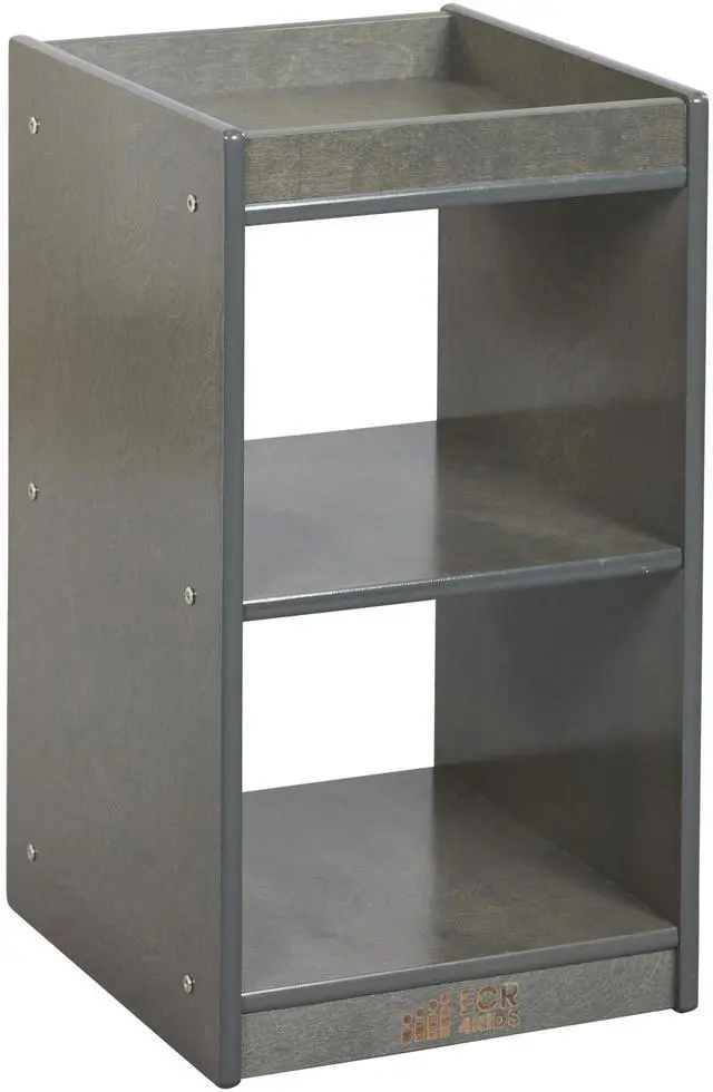Main image of 2-Cube Double-Sided Vertical Storage Organizer, Classroom Furniture, Grey Wash