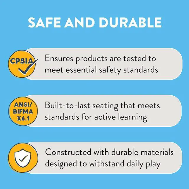 Alt view image 7 of 7 - Stackable School Chairs 10-Pack - Classroom Furniture for Kids, 12 Seat Height, Blue Plastic Chairs, Indoor/Outdoor, Lightweight & Durable