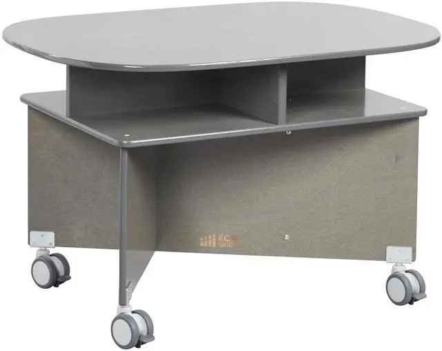 Main image of Mobile Collaboration Activity Table with Storage, Multipurpose Furniture, Grey Wash