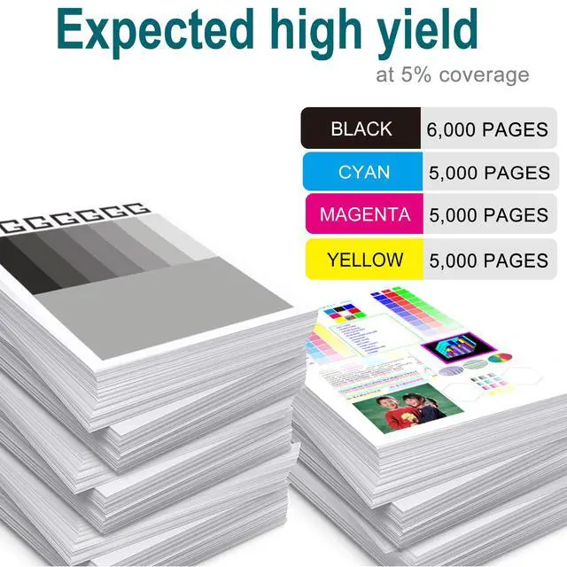 Alt view image 2 of 7 - 4 Pack Replacement for HP 508A Toner Cartridges Works with HP Color LaserJet Enterprise M553,M552,Color LaserJet Enterprise MFP M577 Series Ink (Black,Cyan,Magenta,Yellow)