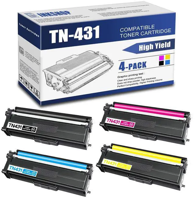 Main image of TN431 Compatible TN-431BK TN-431C TN-431Y TN-431M Toner Cartridge Replacement for Brother TN-431 HL-L8260CDW HL-L8360CDW DCP-L8410CDW MFC-L8610CDW Toner.(1BK+1C+1Y+1M)