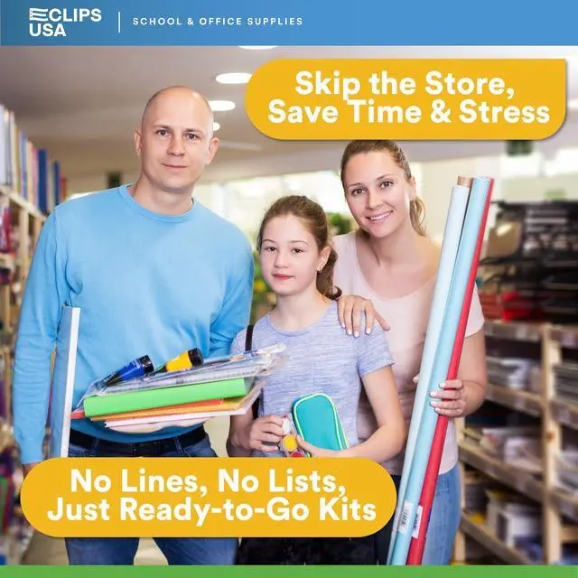Alt view image 3 of 5 - 12 Pack Bulk School Supplies for Kids Classroom Must Haves Teacher Supplies Back to School Kids Grades K3-6 145 Pieces All-in-One Set