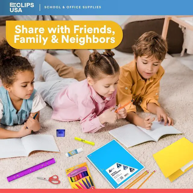 Alt view image 4 of 5 - Middle School Supplies Kit 39 Piece School Supplies Kit Back to School Supplies Bundle School Supply Box for Kids Teens High School College Bulk Classroom Supplies with Notebooks Folders (12 Pack)