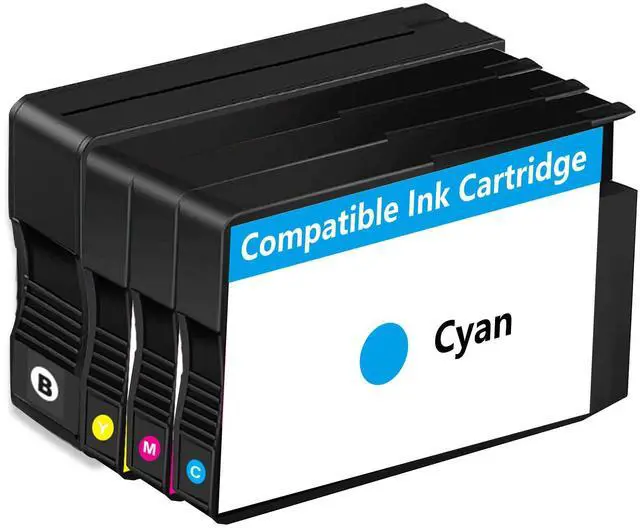 Main image of Remanufactured Ink Cartridges Replacement with V17.2.1 Chips (Black, Cyan, Magenta, Yellow, 4-Pack)