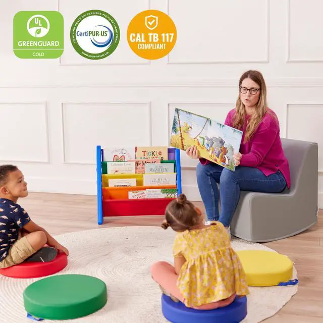 Alt view image 6 of 7 - SoftZone Contoured Rocking Chair, Flexible Seating, Grey