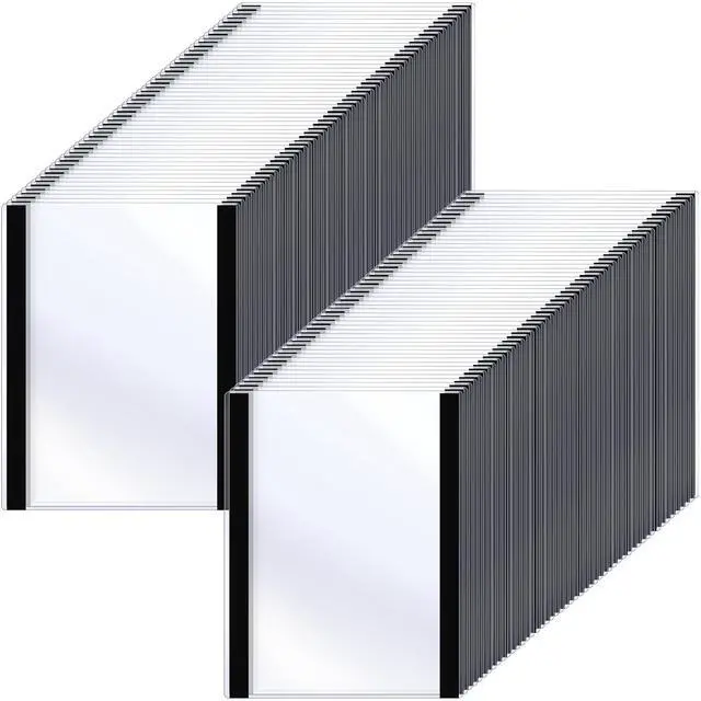 Main image of 100 Pcs Magnetic Sign Holder 8.5'' x 11'' Self Adhesive Magnetic Wall Mount Sign Holder Clear Plastic Paper Document Frames with Magnet Borders for Letter Size Poster Display Home Office Store