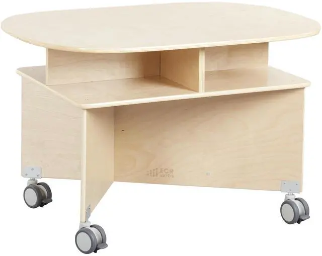 Main image of Mobile Collaboration Activity Table with Storage, Multipurpose Furniture, Natural