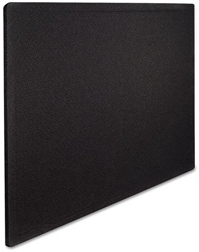 Main image of Bulletin Board 48"W x 36"H Fabric Cork Board Alternative for Office School or Home Décor, Black (7684BK)