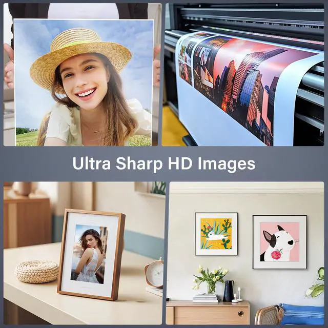 Alt view image 7 of 7 - 1 x Premium RC Glossy Photo Paper Roll 36 inch x 100 ft. 250 gsm. Inkjet print (New Upgrade, plastic film layer in the back, more durable more waterproof, no easy to get wrinkle) fast dry