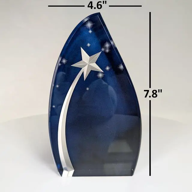 Alt view image 3 of 4 - Personalized Engraved Thank You Award - Laser Engraved Design - Add Your Own Text - Includes Gift Box (Star Powered Award)