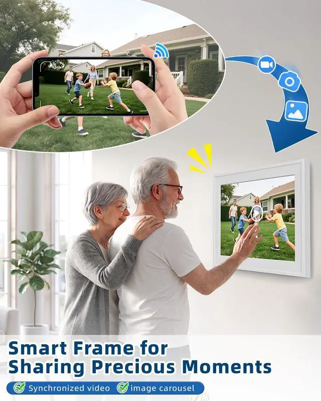 Alt view image 7 of 7 - 15.6in Digital Calendar for Family, Smart Touchscreen Wall Planner with Chore Chart,Meal Planner&Digital Photo Frame, No Subscription,Syncs with Google Calendar iCloud Outlook,Wall and Desk Mountable