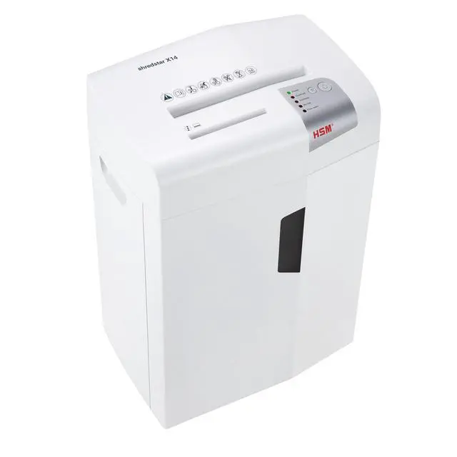 Alt view image 2 of 7 - shredstar X14 Cross-Cut Shredder; Shreds Up to 14 Sheets; 6.1-Gallon Capacity Shredder White | 1057W
