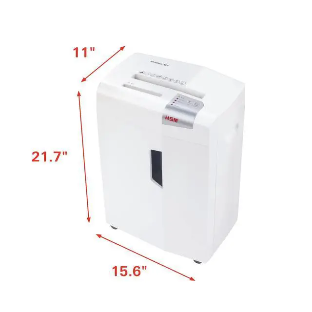 Alt view image 3 of 7 - shredstar X14 Cross-Cut Shredder; Shreds Up to 14 Sheets; 6.1-Gallon Capacity Shredder White | 1057W