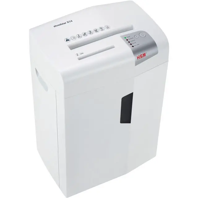Alt view image 7 of 7 - shredstar X14 Cross-Cut Shredder; Shreds Up to 14 Sheets; 6.1-Gallon Capacity Shredder White | 1057W