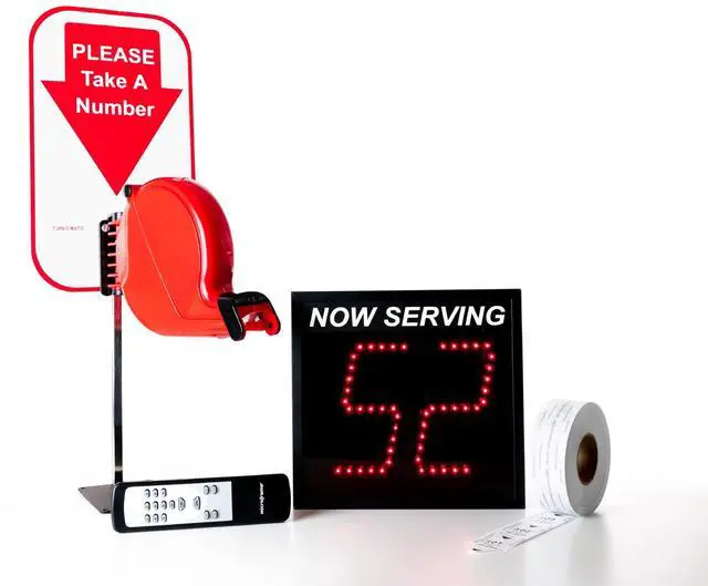 Main image of 2-Digit Take A Number System with Free Ticket Roll (Made In America)