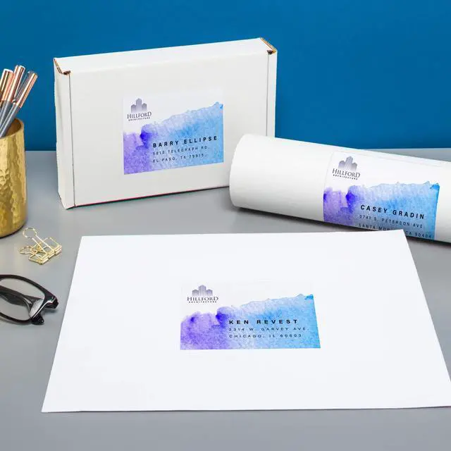 Alt view image 7 of 7 - ® Matte White Rectangle Labels, Sure Feed® Technology, 2" x 5", 1,000 Matte White Printable Labels