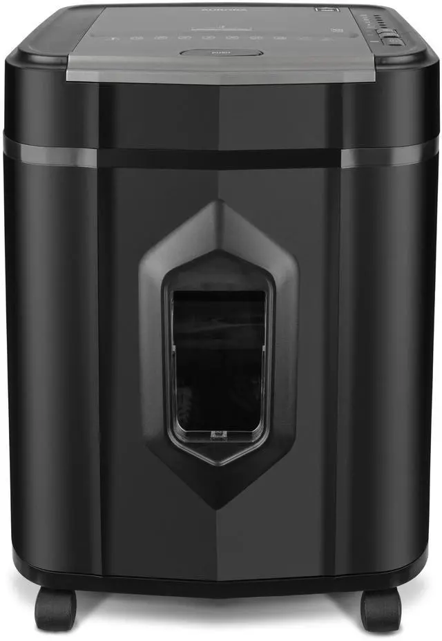 Main image of High Security 120-Sheet Auto Feed Micro-Cut Paper and Credit Card Shredder with 5 Gallon Pullout Basket / 60 Minutes/Security Level P-5