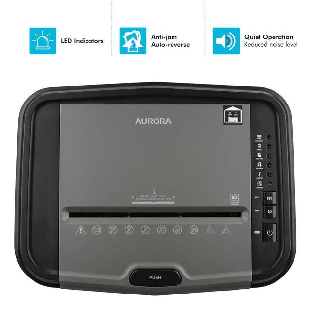 Alt view image 5 of 7 - High Security 120-Sheet Auto Feed Micro-Cut Paper and Credit Card Shredder with 5 Gallon Pullout Basket / 60 Minutes/Security Level P-5