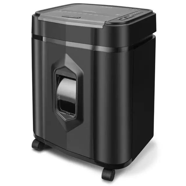 Alt view image 7 of 7 - High Security 120-Sheet Auto Feed Micro-Cut Paper and Credit Card Shredder with 5 Gallon Pullout Basket / 60 Minutes/Security Level P-5