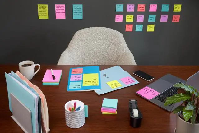 Alt view image 5 of 7 - Super Sticky Notes, 24 Sticky Note Pads, 3 x 3 in., Ideal for Organization in Your Dorm, Home or Office, 2X The Sticking Power, Supernova Neons Collection (Pack of 8)