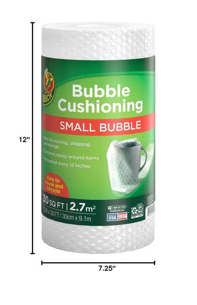 Alt view image 7 of 7 - Brand Small Bubble Cushioning Wrap for Moving&Shipping-30 FT Bubble Packing Wrap for Extra Protection Packaging Boxes&Mailers-Clear-Bubble Roll Moving Supplies,Perforated Every 12 IN,(Pack of 12)