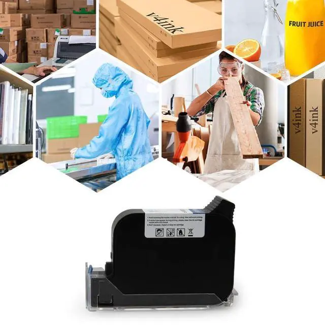 Alt view image 7 of 7 - Bentsai BT-2581P Cyan Ink Cartridge 42ml Solvent Fast Dry Ink Replacement for Handheld Inkjet Printer BT-HH6105B2, BT-HH6105B3, B10