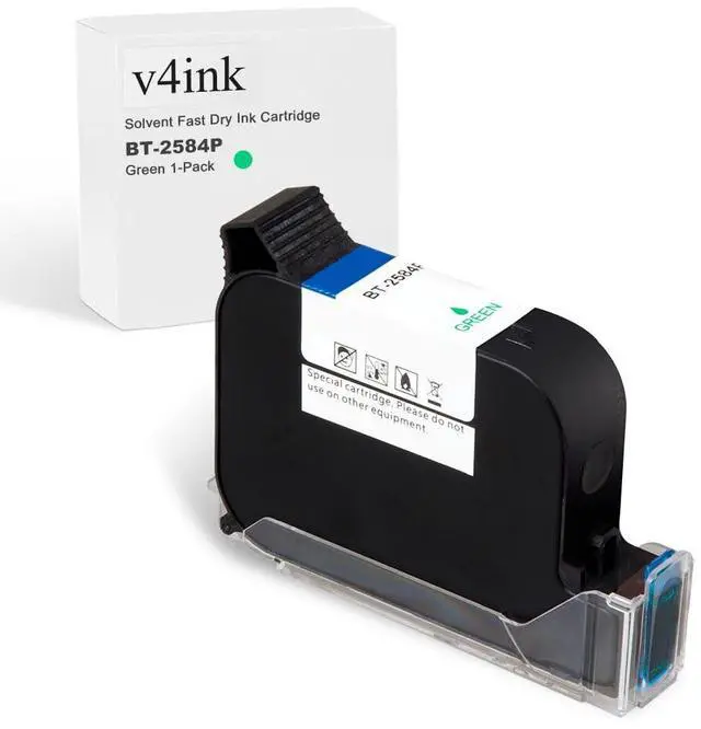 Main image of Bentsai BT-2584P Green Ink Cartridge 42ml Solvent Fast Dry Ink Replacement for Handheld Inkjet Printer BT-HH6105B2, BT-HH6105B3, B10
