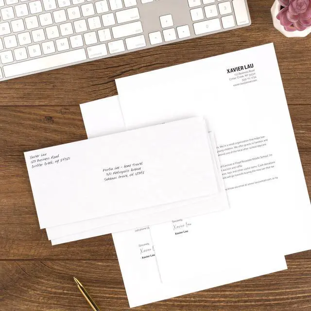 Alt view image 4 of 6 - #10 Security Business Envelopes Letter Size 4-1/8" x 9-1/2" Peel and Seal, Privacy Lined, No-Window, Press-It Seal-It Self-Adhesive for Home & Office Mailing, 500 Count (740010) (Pack of 5)