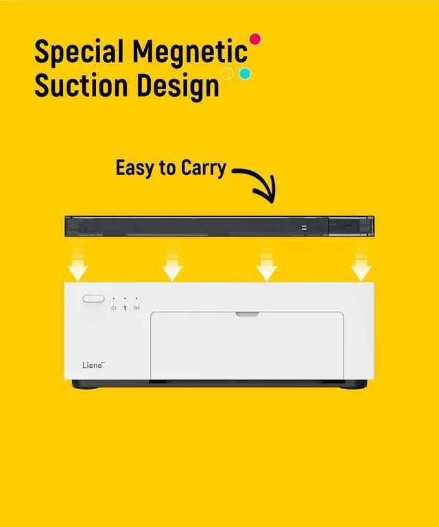 Alt view image 4 of 7 - M100 4x6'' Photo Printer, Phone Printer 100 Sheets & 3 Cartridges, Full-Color Photo, Portable Instant Photo Printer for iPhone Android, Thermal Dye Sublimation, Wi-Fi Picture Printer 100 Papers
