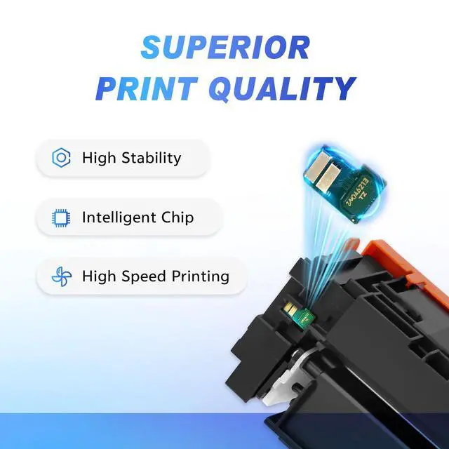 Alt view image 5 of 7 - 218A Toner Cartridges with Chip Compatible for HP 218A 218X 218 W2180A W2180X W2181A W2182A W2183A Replacement, for HP Color Pro MFP 3201dw, MFP 3301cdw 3301fdw 3301sdw, 4 Color Pack