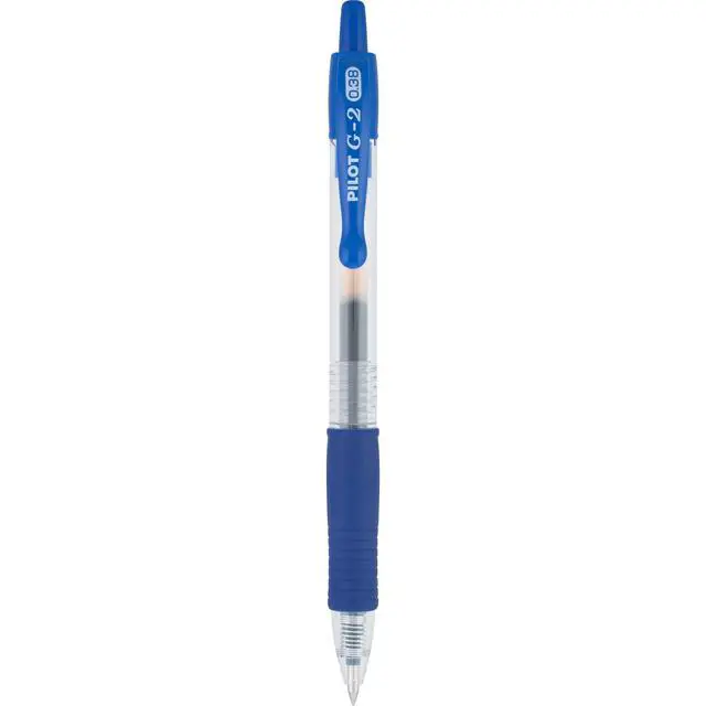Alt view image 6 of 7 - G2 Premium Refillable and Retractable Rolling Ball Gel Pens, Ultra Fine Point, Gel Ink Pens, 0.38mm, Blue Ink, 12 Count (Pack of 12)