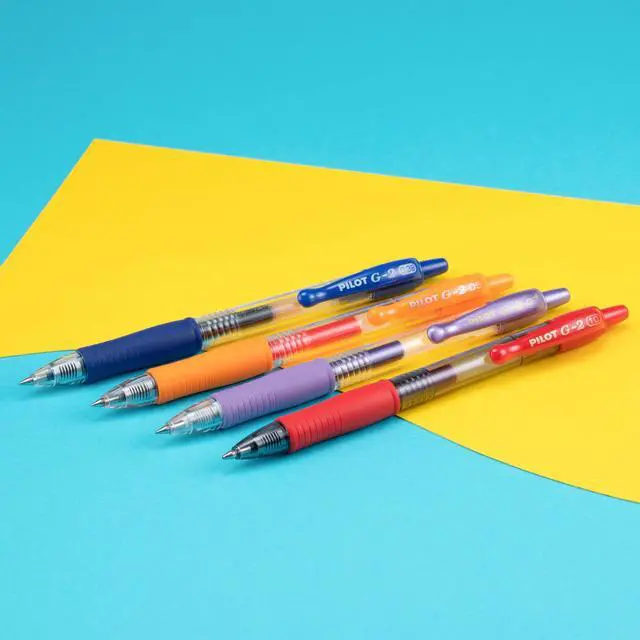 Alt view image 7 of 7 - G2 Premium Refillable and Retractable Rolling Ball Gel Pens, Ultra Fine Point, Gel Ink Pens, 0.38mm, Blue Ink, 12 Count (Pack of 12)