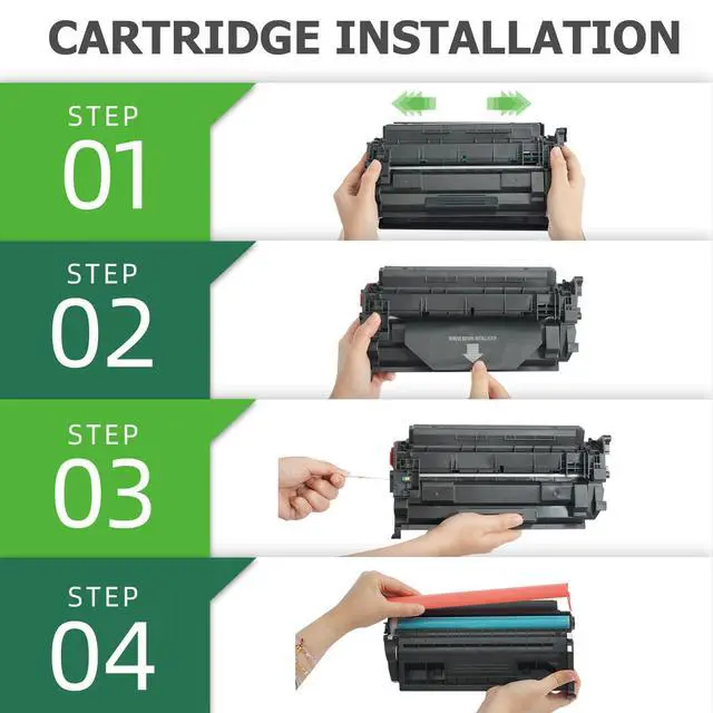 Alt view image 6 of 7 - CF287A 87A Black Toner Cartridge 87X CF287X M501 M506 4 Pack | Compatible for HP LaserJet Enterprise Pro M506 M501 M501dn M506dn M506n M506x MFP M527dn M527f M527 Series Printer Ink