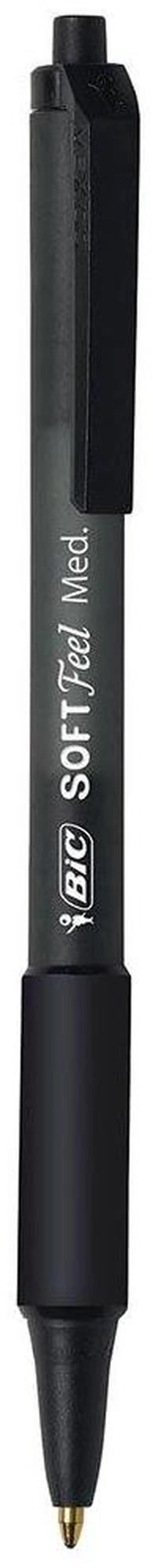 Alt view image 2 of 7 - Soft Feel Black Retractable Ballpoint Pens, Medium Point (1.0mm), 36-Count Pack, Black Pens With Soft-Touch Comfort Grip (Pack of 12)