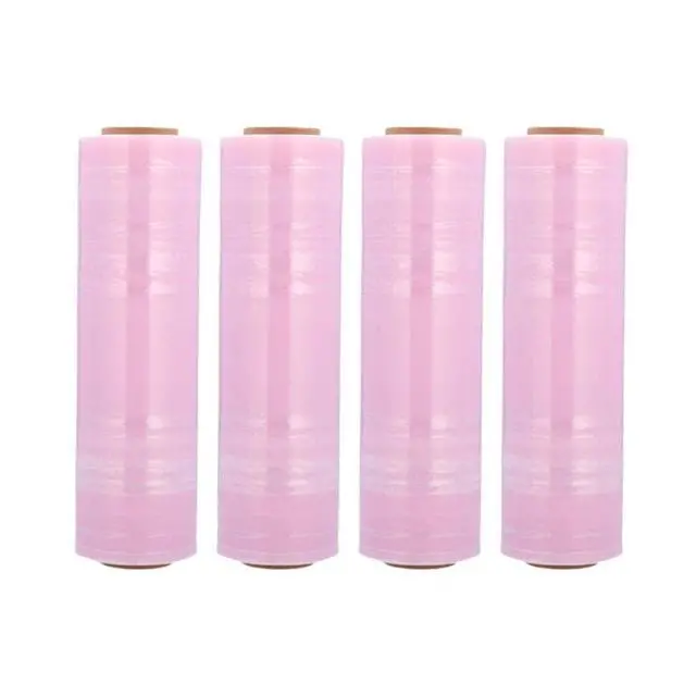 Alt view image 2 of 7 - PSBM Anti-Static Stretch Film/Wrap 18 Inch x 1500 Feet 80 GA Pink 4 Pack | Anti Static Stretch Wrap, Down Gauge Plastic Cling Film for Pallets, Moving, Storing, Transport, Warehouse Organization