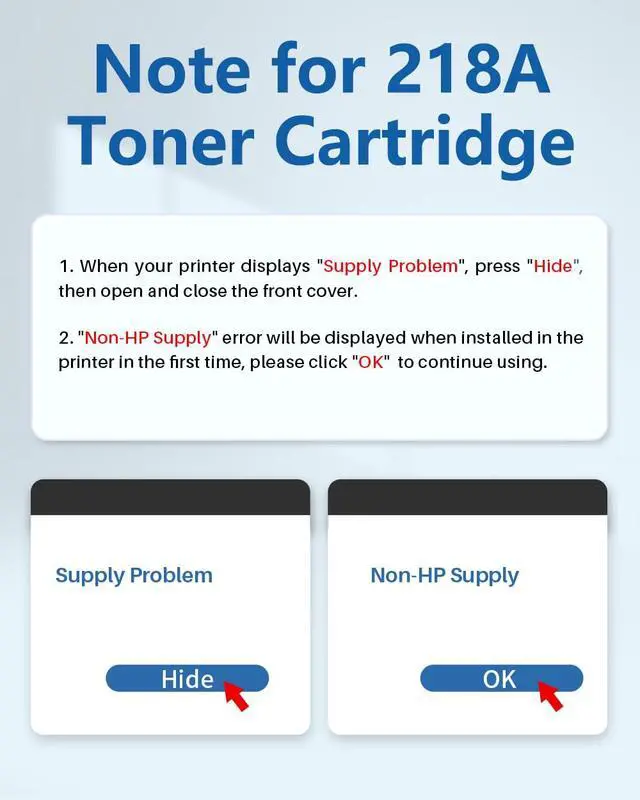 Alt view image 7 of 7 - 218A Toner Cartridge 4 Pack for HP Color LaserJet Pro MFP 3301fdw 3201dw | for 3301cdw 3301sdw printer, High Yield with Chip W2180A W2181A W2182A W2183A (Black, Cyan, Magenta, Yellow)