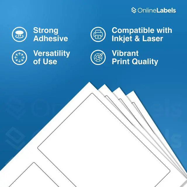 Alt view image 5 of 7 - 6.78 x 4.75 Shipping Labels - Compatible with USPS Click-N-Ship - Pack of 2,000 Labels, 1,000 Sheets - Inkjet/Laser Printer