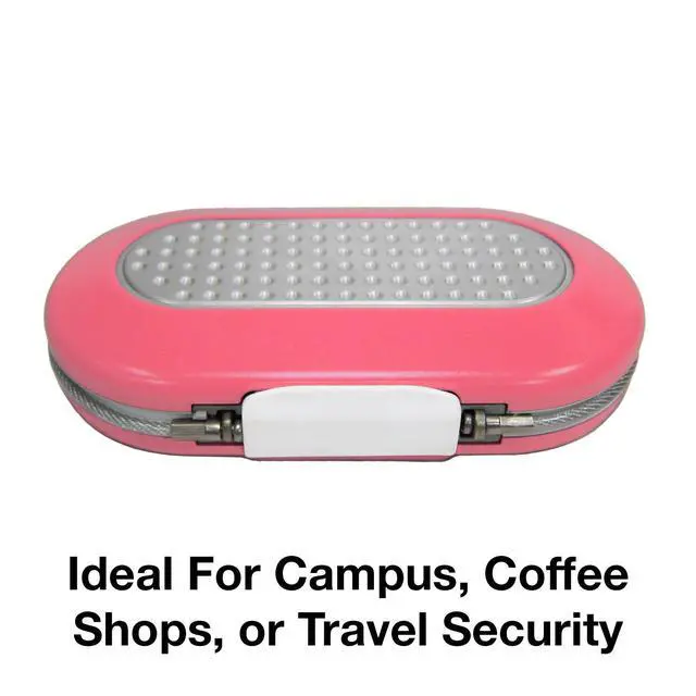 Alt view image 4 of 7 - Pink Portable Small Safe - Set Your Own Combination, Travel-Friendly Design for Phone, Passport & Money Storage, Model 5900DPNK (Pack of 4)