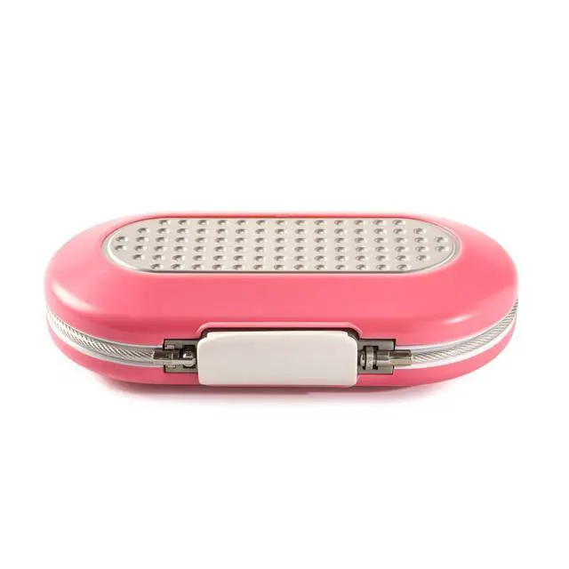 Alt view image 3 of 7 - Pink Portable Small Safe - Set Your Own Combination, Travel-Friendly Design for Phone, Passport & Money Storage, Model 5900DPNK (Pack of 4)